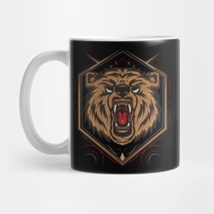 Angry bear illustration Mug